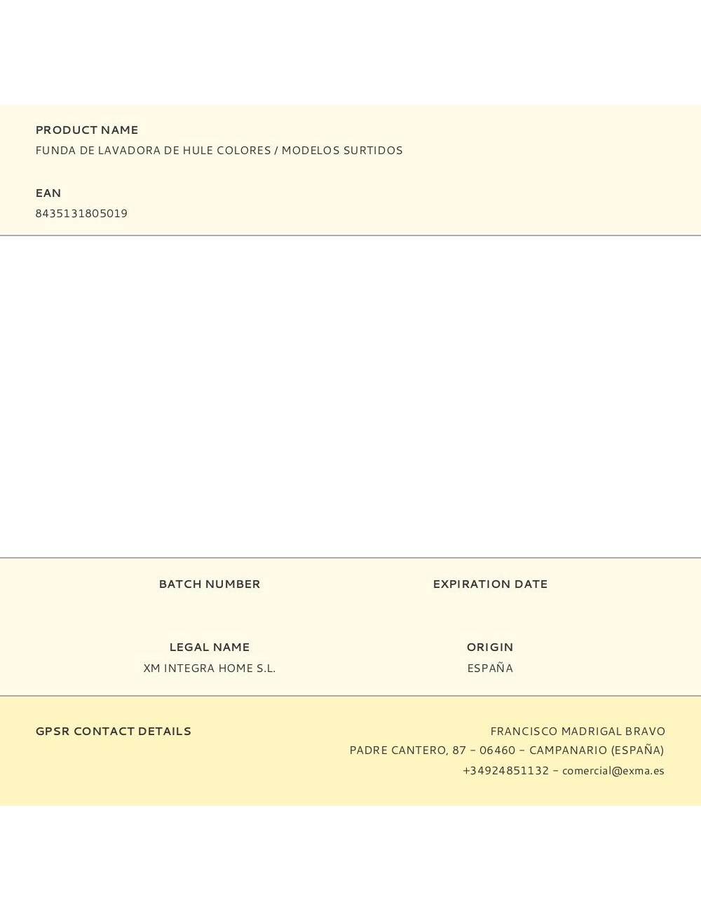 Funda de lavadora de hule colores / modelos surtidos