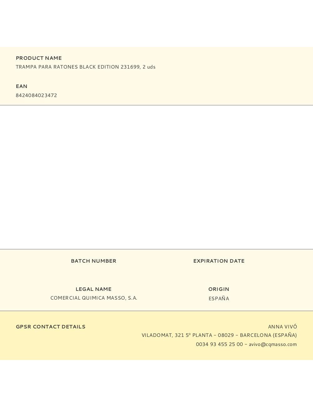 Trampa para ratones black edition 231699, 2 uds