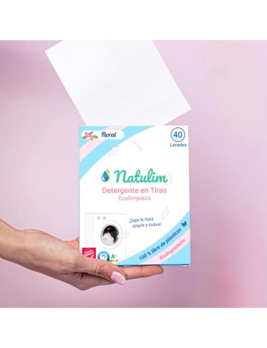 Detergente en tiras floral 40 lavados