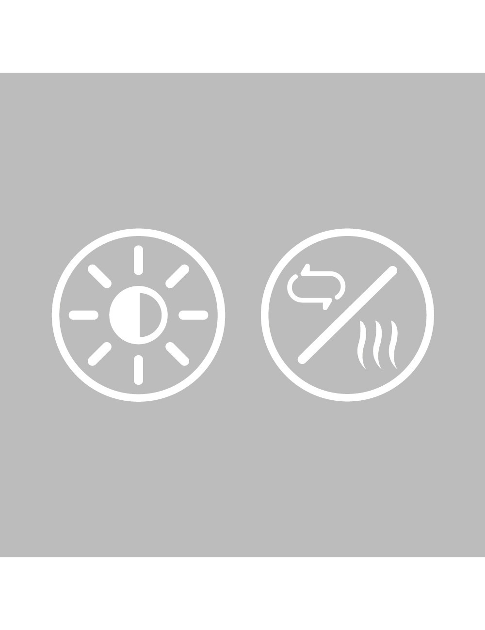 Espejo redondo con led 20 w 60 cm