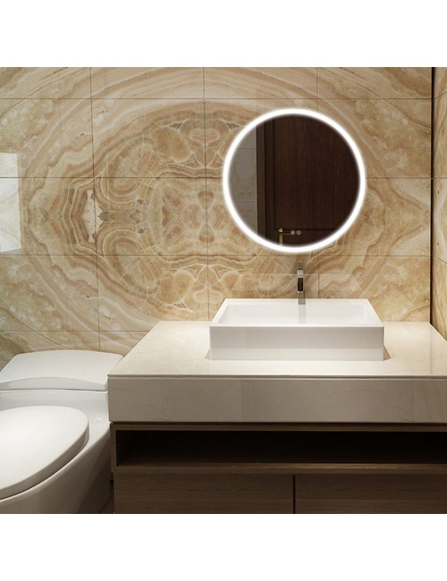 Espejo redondo con led 20 w 60 cm