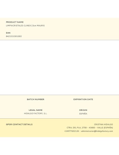 Limpiacristales clinex 23cm mauris