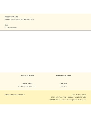 Limpiacristales clinex 36cm mauris