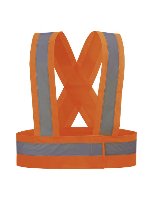 Tirantes de alta visibilidad color naranja fluor hvtora talla xl