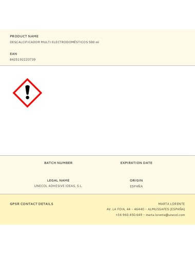 Descalcificador multi electrodomésticos 500 ml