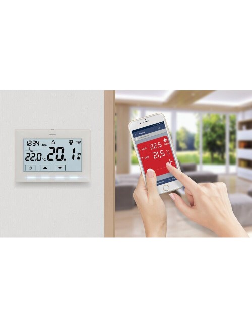 Cronotermostato wifi 230 v blanco