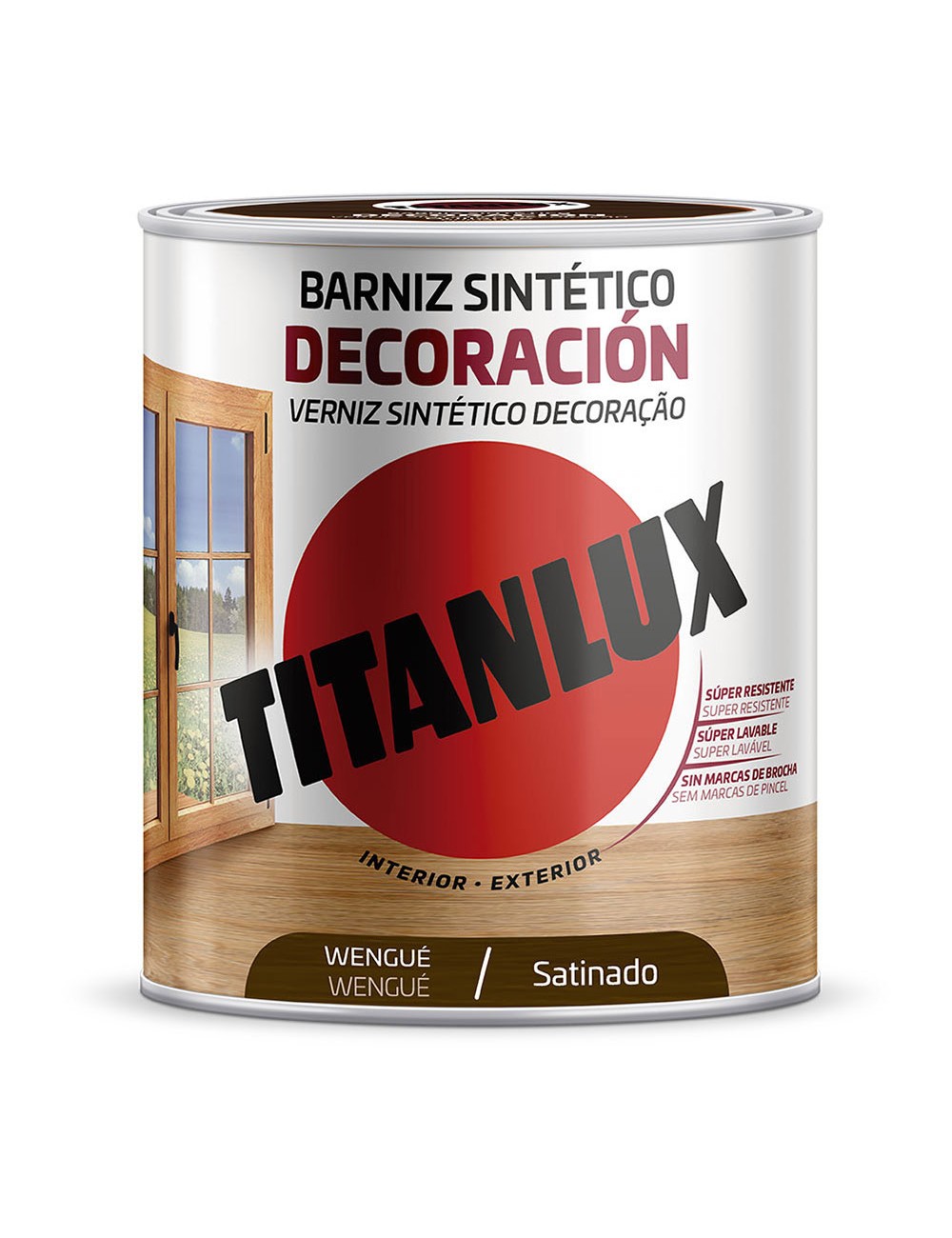 Barniz sintético decoración wengue satinado 250 ml