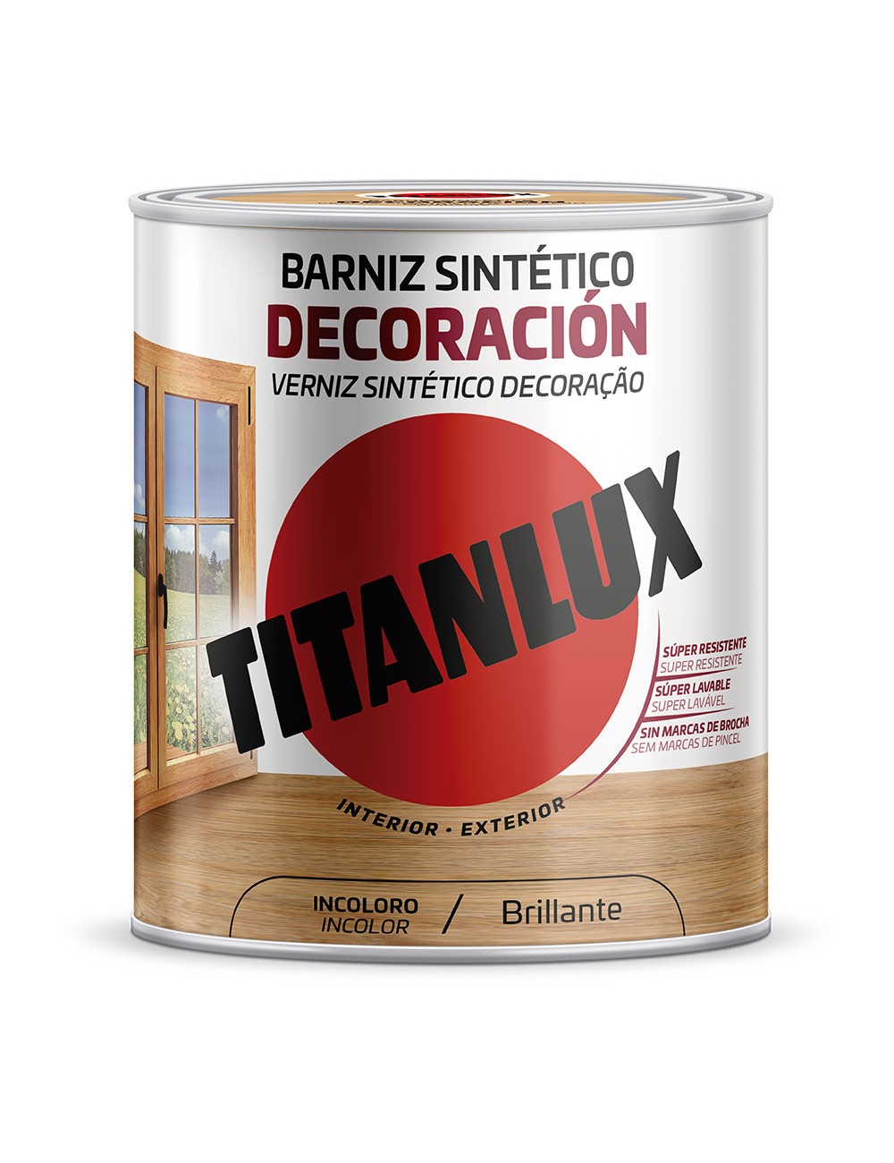 Barniz sintético decoración incoloro brillante 4 l