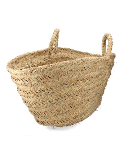 Cesta oval para leñero de esparto 60 x 35 x 45 cm