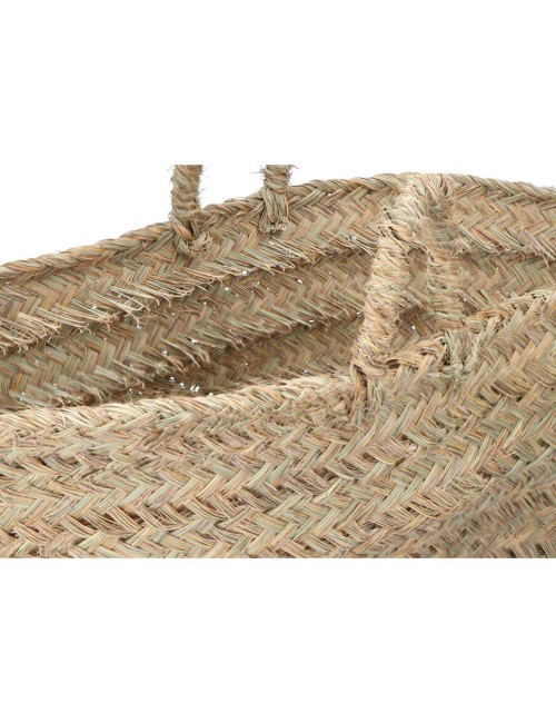 Cesta oval para leñero de esparto 60 x 35 x 45 cm