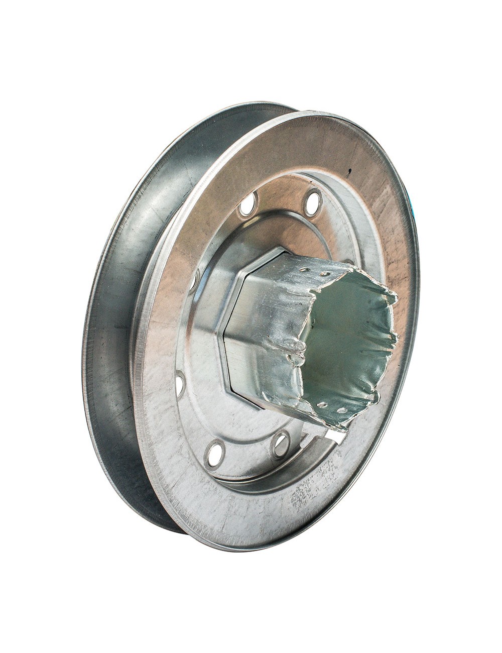 Polea metalica con espiga pr19 zincado 150 mm Polea metalica con espiga pr19 zincado 150 mm