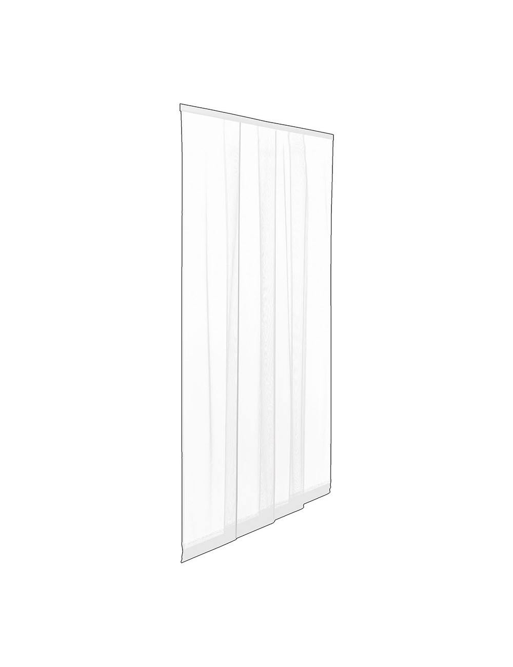 Mosquitera en tiras blanca 140 x 240 cm, 6 piezas 28 x 240 cm Mosquitera en tiras blanca 140 x 240 cm, 6 piezas 28 x 240 cm