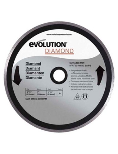 DISCO DIAMANTE 210mm Rage3 'S' -RAGEBLADE210DIAMOND 210 mm