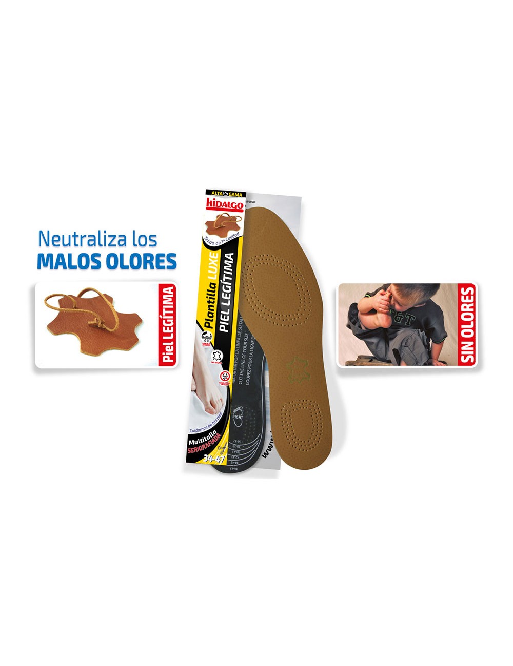 Plantilla para calzado piel legítima recortable