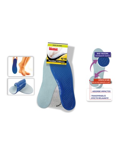 Plantilla para calzado de silicona t: 42-45