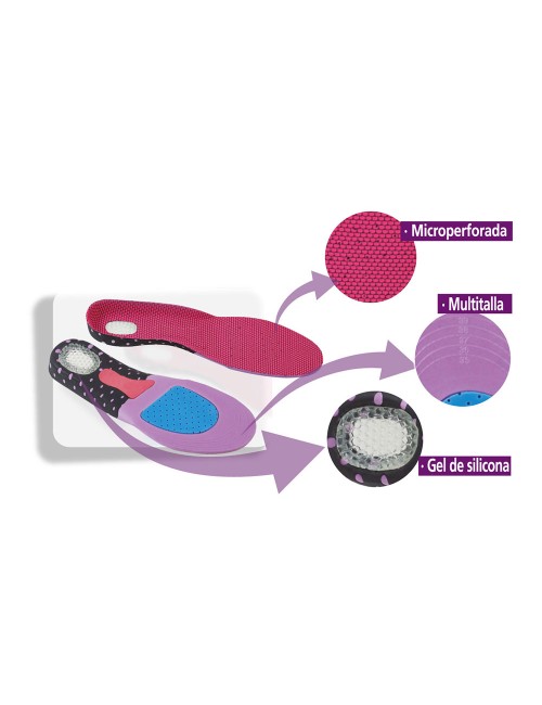 Plantilla para calzado multideportiva gel t: 40-46