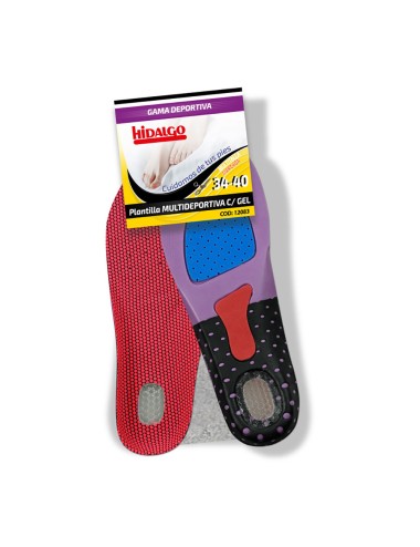 Plantilla para calzado multideportiva gel t: 34-40