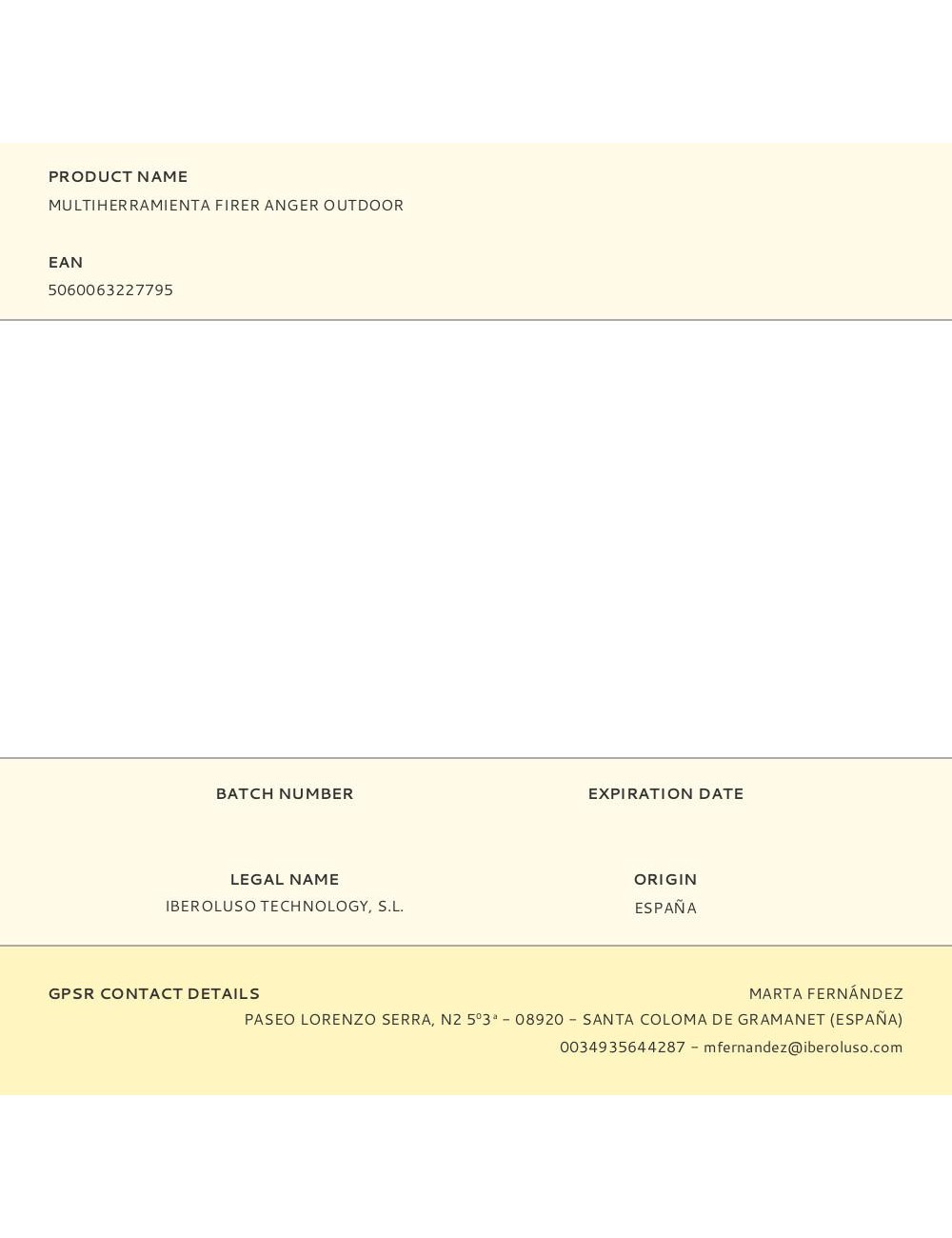 Multiherramienta firer anger outdoor