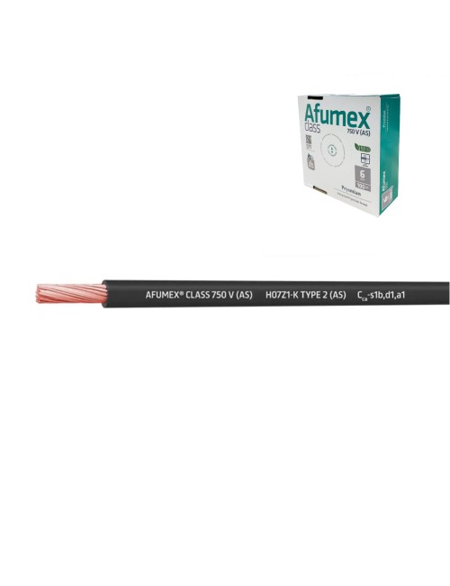 Cablecillo h07z1-k(as) 2,5 mm² negro euro/m