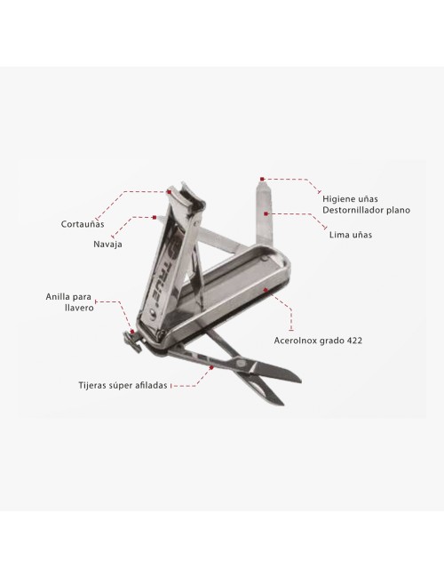 Herramienta nailclip llavero y corta uñas