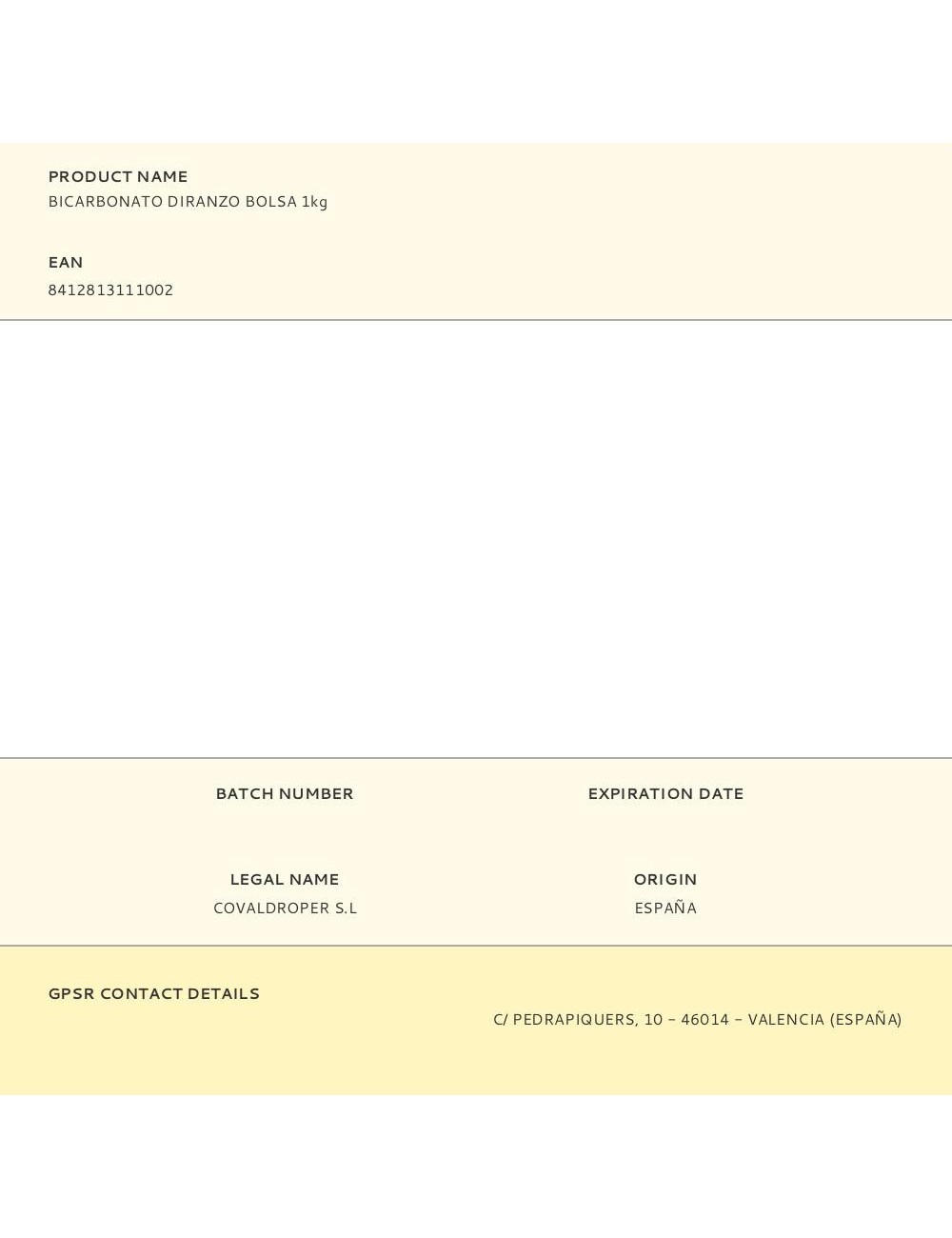 Bicarbonato diranzo bolsa 1kg