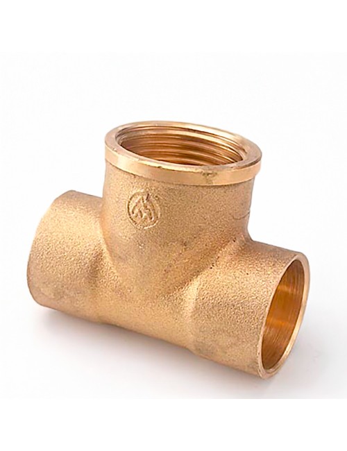 Te hembra 130 1/2" x 15 mm latón