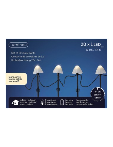 Estaca led con forma de seta con 8 funciones para exterior 491762