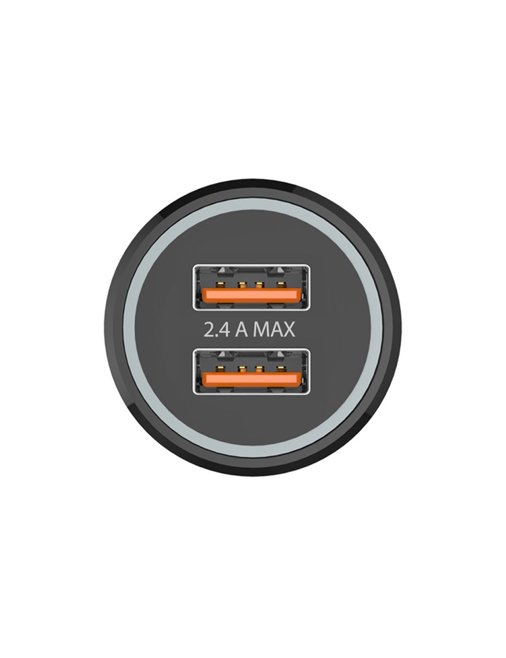 Cargador doble mechero coche negro 2,4a -12w tech one tech