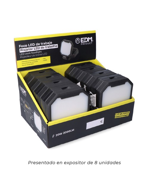 Foco led de trabajo power work am1 20 w 2.000 lm 3 en 1