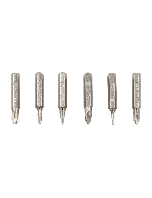 Linterna - destornillador con 6 puntas imantadas, colores surtidos