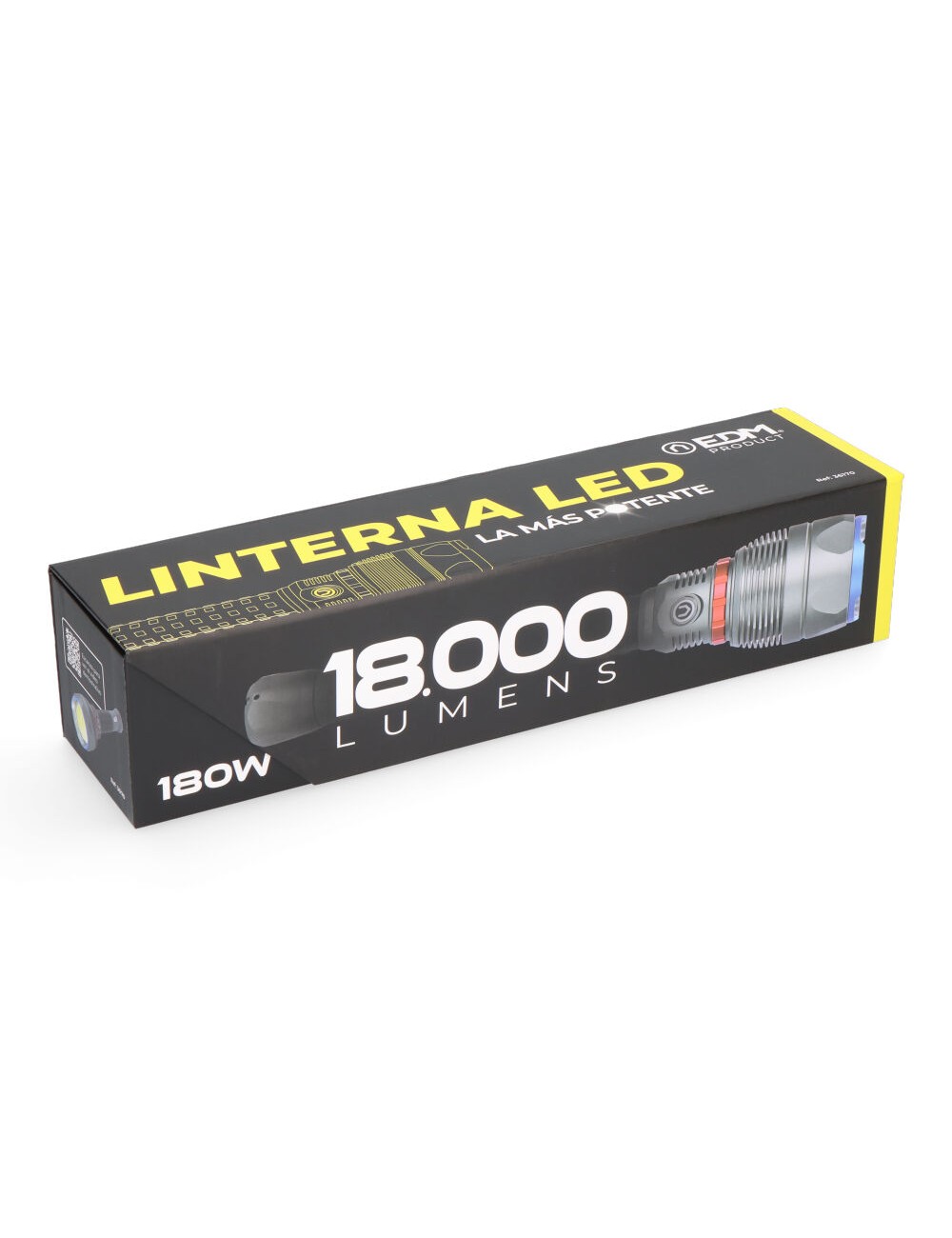 Linterna led de largo alcance 18000 lm