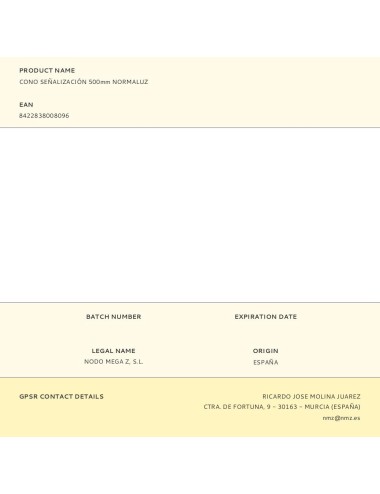 Cono señalización 500mm normaluz