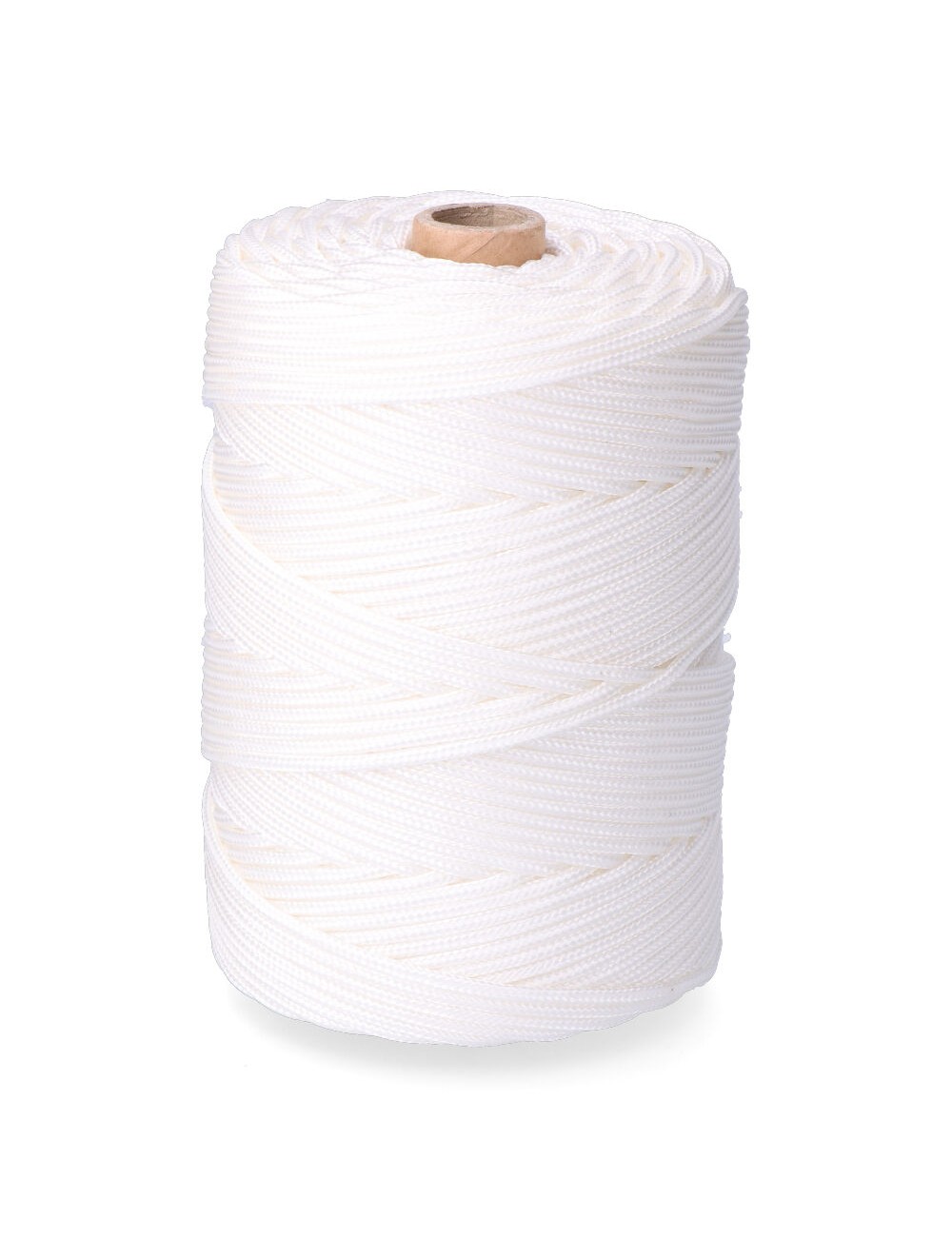 Cordón trenzado polipropileno riel blanco, calibre 3 mm x 200 m Cordón trenzado polipropileno riel blanco, calibre 3 mm x 200 m