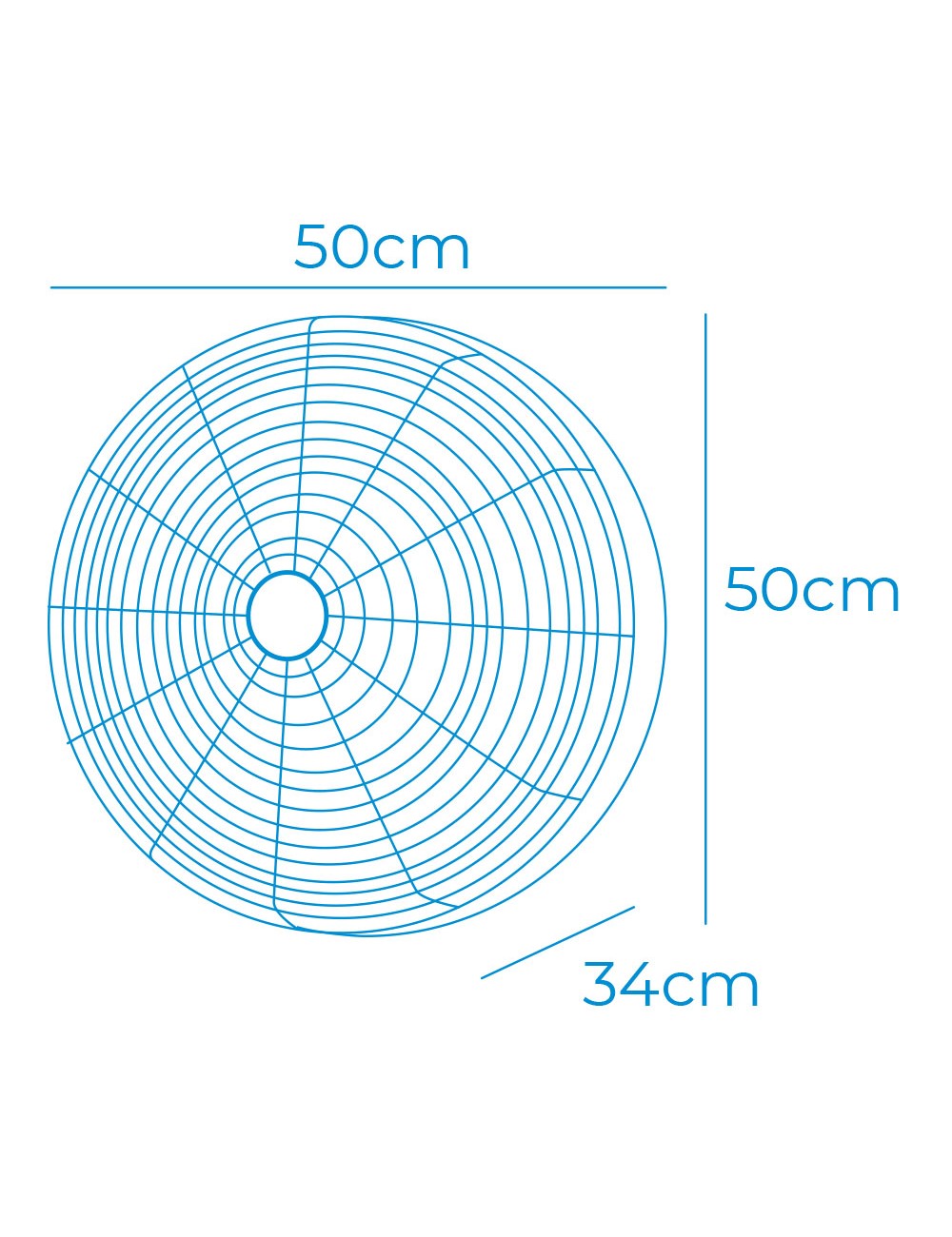 Ventilador pared mando a distancia, negro, potencia 100 w 64,7 db aspas ø45 cm