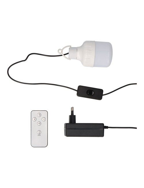 Ventilador de pie solar, blanco potencia 25 w, aspas ø40 cm