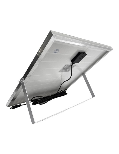 Ventilador de pie solar, blanco potencia 25 w, aspas ø40 cm