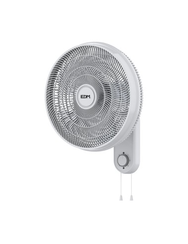 Ventilador pared blanco, potencia 55 w 57,24 db aspas ø40 cm