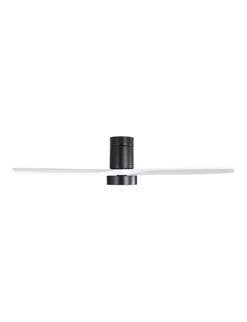 Ventilador de techo modelo kara con 3 aspas de madera ø132cm luz led 3000/4000/6000k, 3cct, potencia: 30 w , color blanco