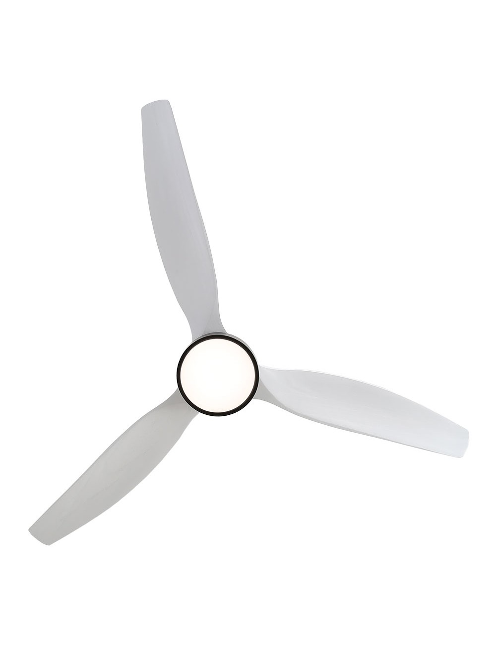 Ventilador de techo modelo kara con 3 aspas de madera ø132cm luz led 3000/4000/6000k, 3cct, potencia: 30 w , color blanco