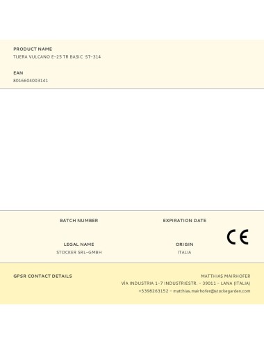 Tijera vulcano e-25 tr basic st-314