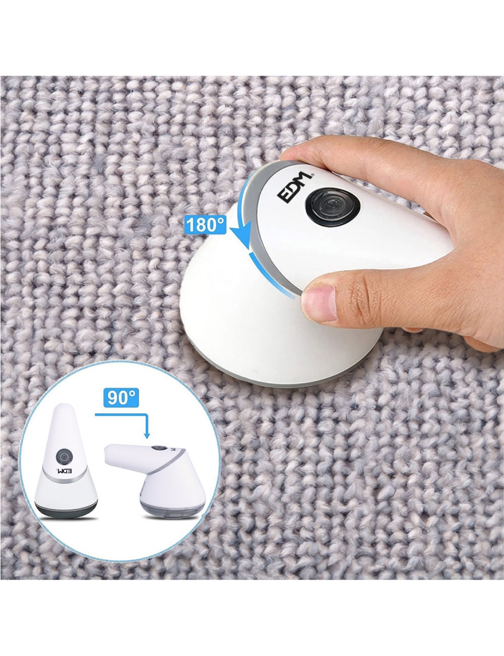 Quita pelusas eléctrico recargable edm