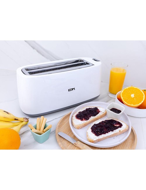 Tostadora doble ranura larga white design 1400 w