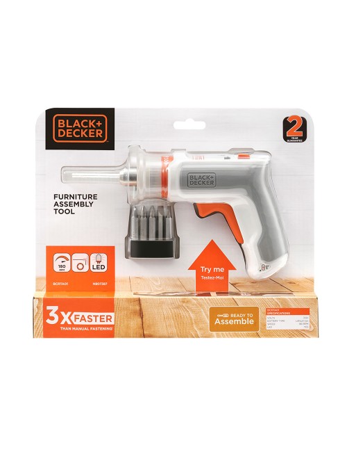 Kit: atornillador hexdriver 3,6v + aspirador de mano 3,6v bcknvcrta01-qw black & decker