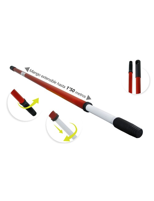 Mango metálico extensible 86 -150 cm rosca ø22 mm