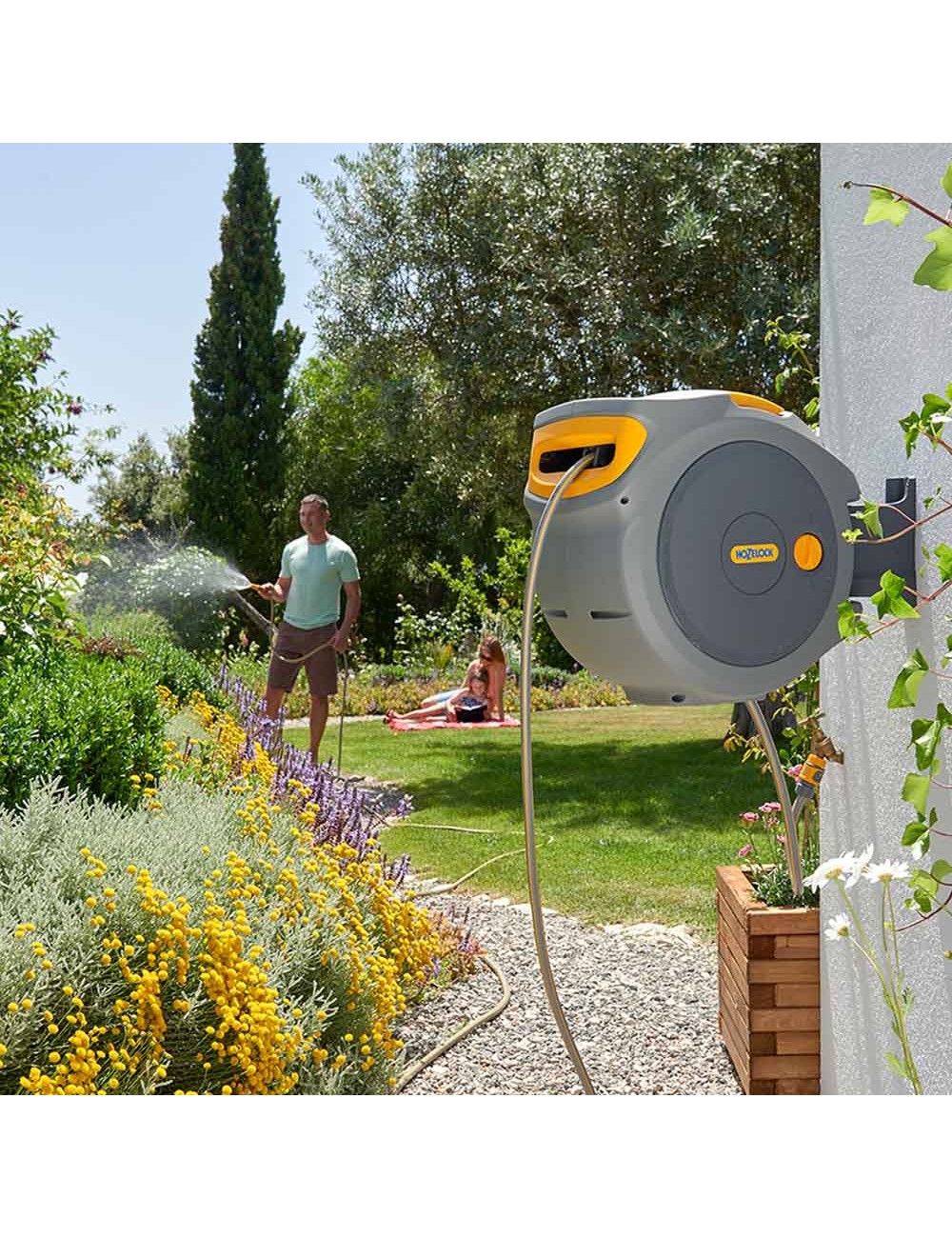 Portamanguera autoreel con 20 m de manguera