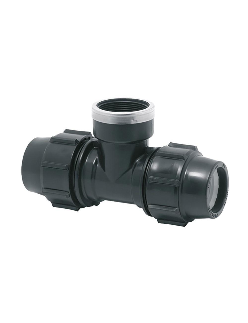 Conexión t mixta rosca hembra 32 mm x 1'' polipropileno Conexión t mixta rosca hembra 32 mm x 1'' polipropileno