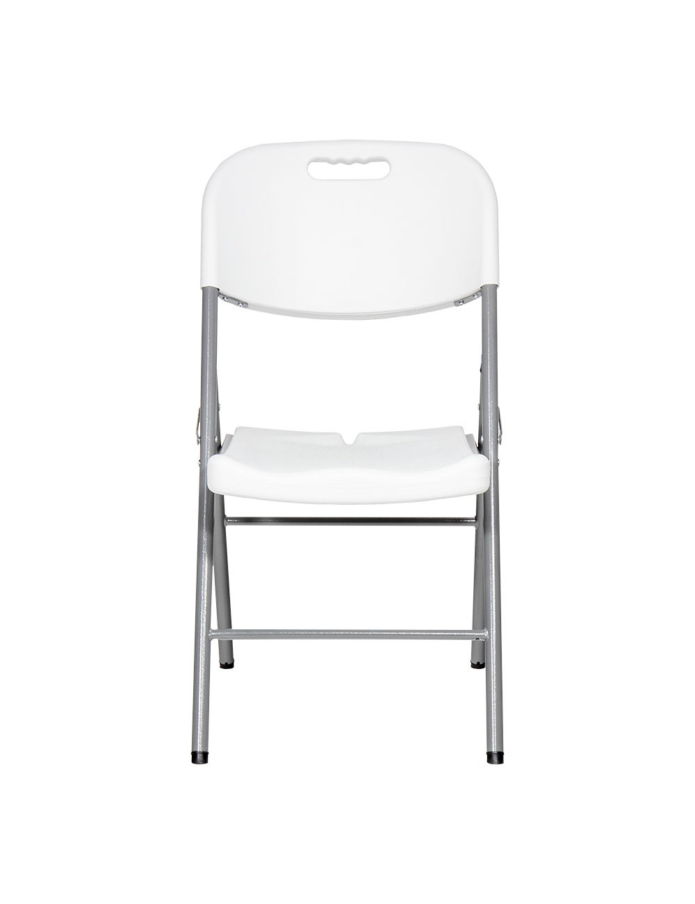 Silla plegable blanca 86,5 x 47 x 54 cm