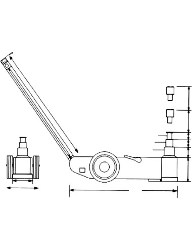 GATO DE CARRETILLA HIDRONEUMÁTICO WWH 50002 PH