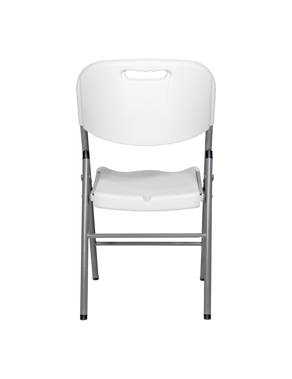 Silla plegable blanca 86,5 x 47 x 54 cm