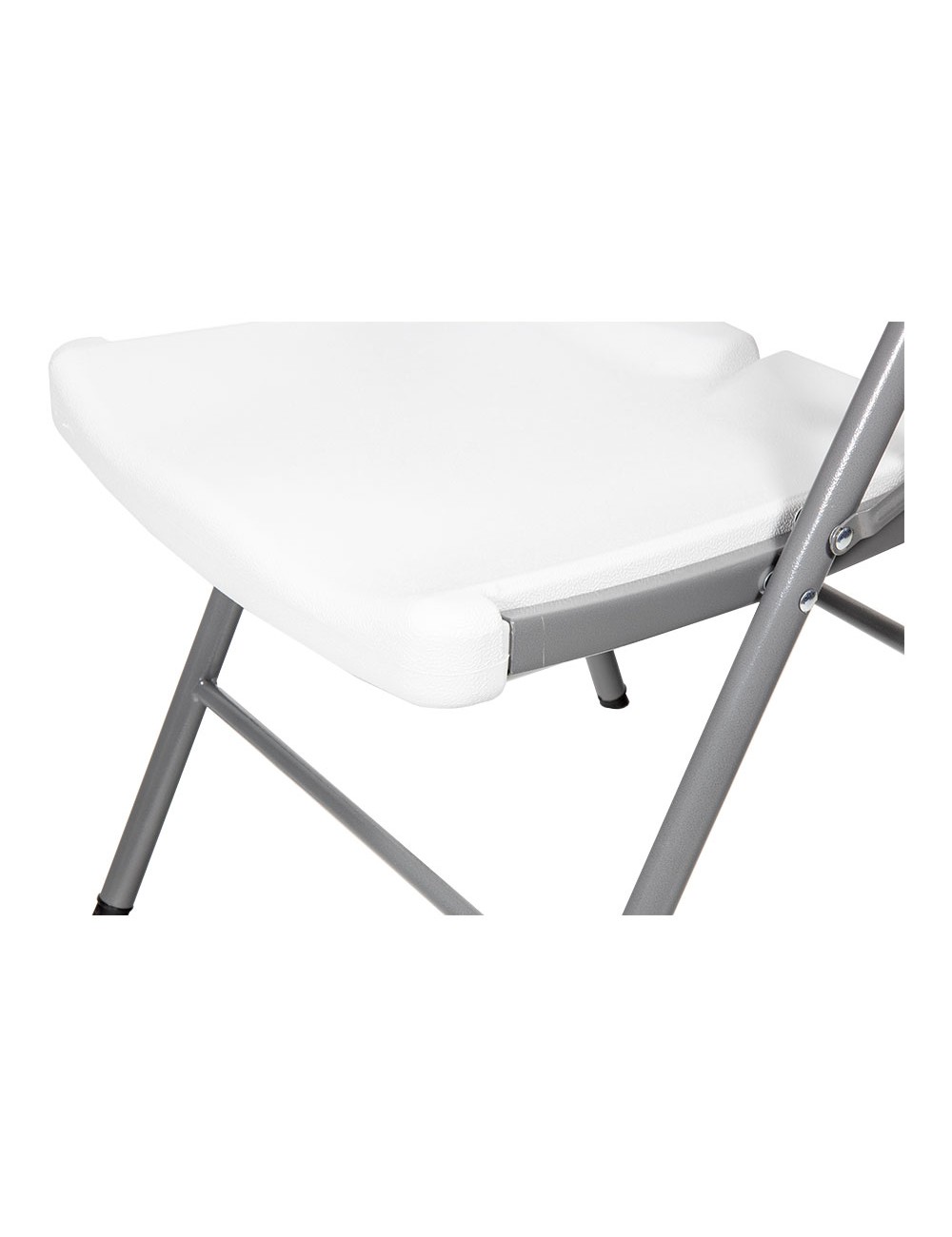 Silla plegable blanca 86,5 x 47 x 54 cm